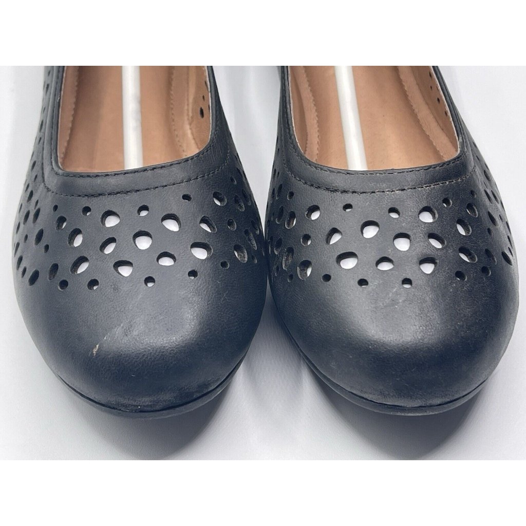 Joseph Siebel Shoes Womens Slip On Size 8-8.5 Eu 39 Black Leather Comfort — image 3 of 8